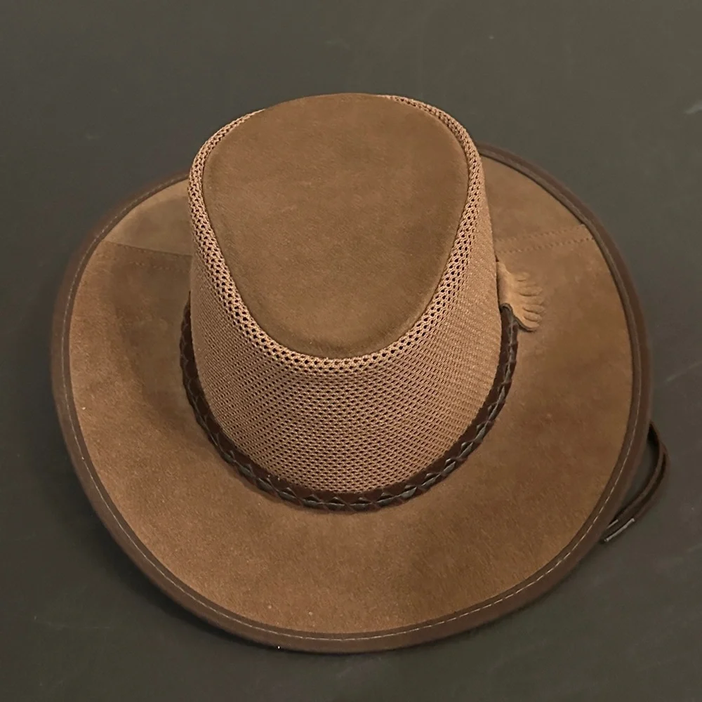 Head'N Home Monterey Breezer SolAir‎ Suede and Mesh Shade Hat